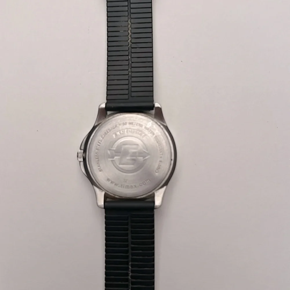 Timex Expedition 50m Water Resistance Black & Silver Men's Watch Rubber Strap - Picture 6 of 10